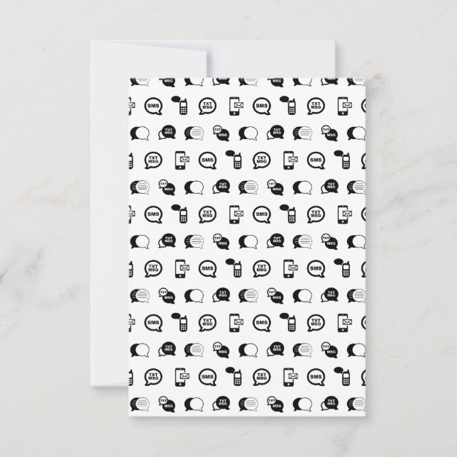 Cartons Réponse Messagerie textuelle portable amusante COULEUR BG  (Devant)