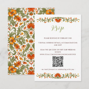 Cartons Réponse Mexican Fiesta Vert Talavera QR CODE