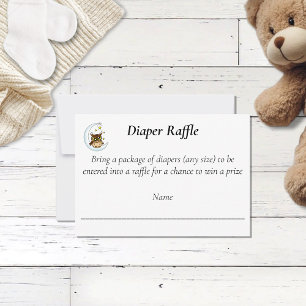 Cartons Réponse Mignon Hibou Bébé Lune Étoiles Bleu Douche