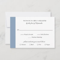 Minimal Classic Formal Élégant Dusty Blue Mariage