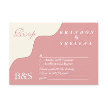 Minimaliste Moderne Rose Poussiéreuse et Crème Abs