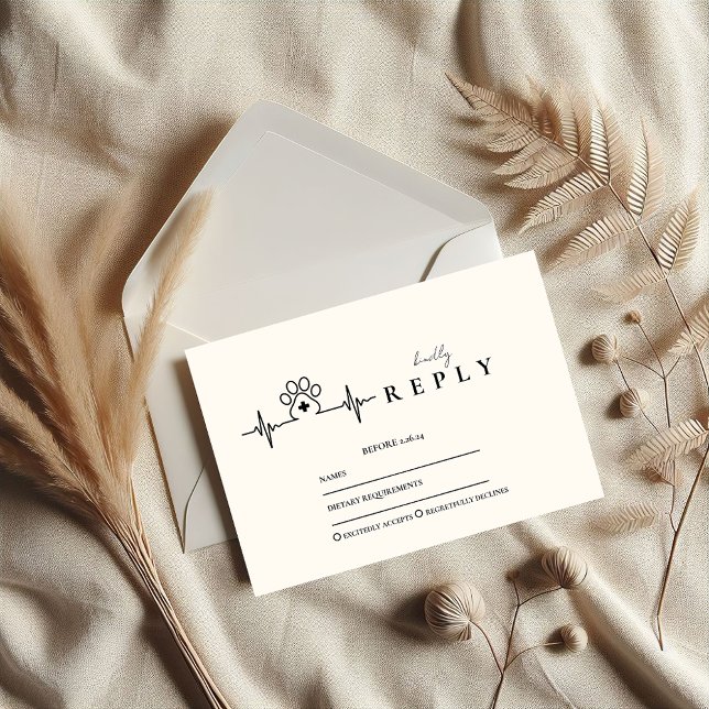 Cartons Réponse Modern Vet Med Graduation Party (Créateur téléchargé)