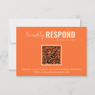 Cartons Réponse Moderne coloré amusant QR Code Whimsical Mariage