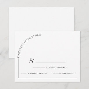 Cartons Réponse Moderne Simple Blanc Noir
