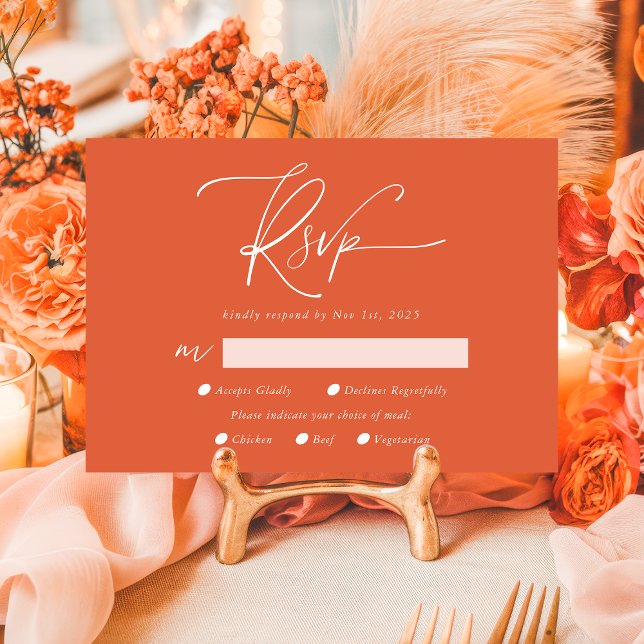 Cartons Réponse Moderne Vérone Sunset Calligraphie QR Code (Créateur téléchargé)