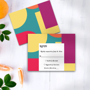 Cartons Réponse Moderne Whimsical coloré Super Mariage Abstrait