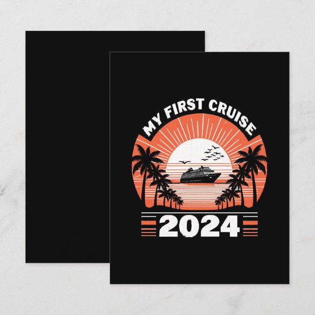 Cartons Réponse Mon premier voyage en mer 2024 (Devant / Derrière)