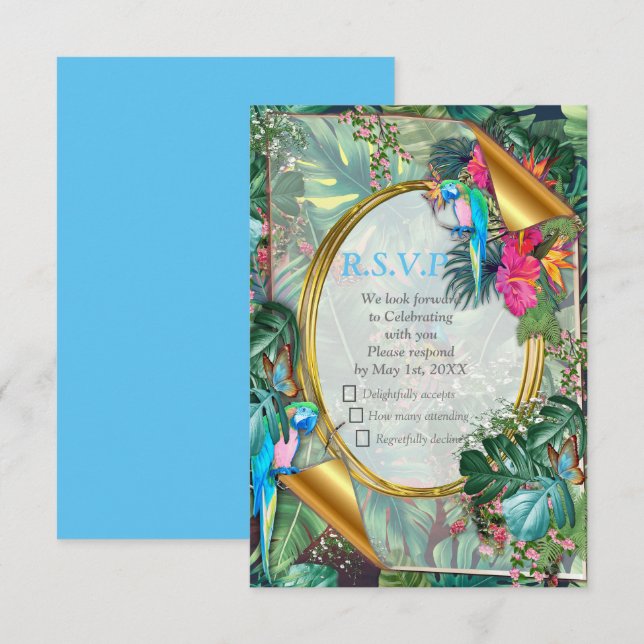 Cartons Réponse Monde d'Imaginaires lunaires avec une saveur tropi (Devant / Derrière)