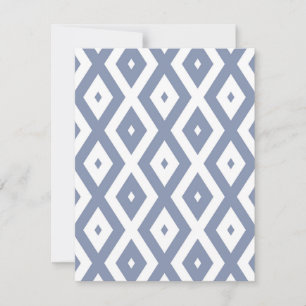 Cartons Réponse Motif bleu gris et blanc