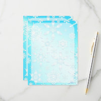 Motif Crystal Snowflakes