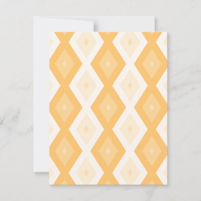 Cartons Réponse Motif de diamant jaune (Devant)