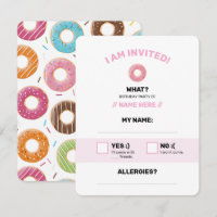 Motif de Donuts Colorés Rétro pour une Fête Amusan