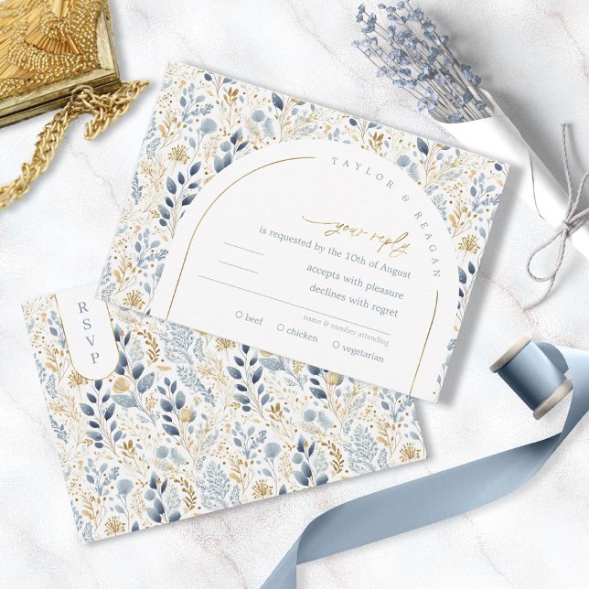 Cartons Réponse Motif de Mariage de fleurs doux ID1045 (Créateur téléchargé)