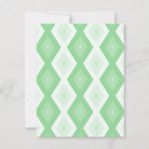Cartons Réponse Motif diamant vert pomme