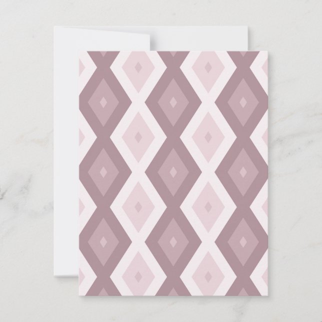 Cartons Réponse motif rose quartz rose diamant (Devant)