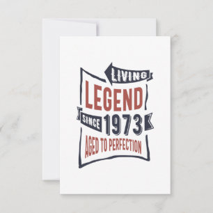 Cartons Réponse Né en 1973 Anniversaire