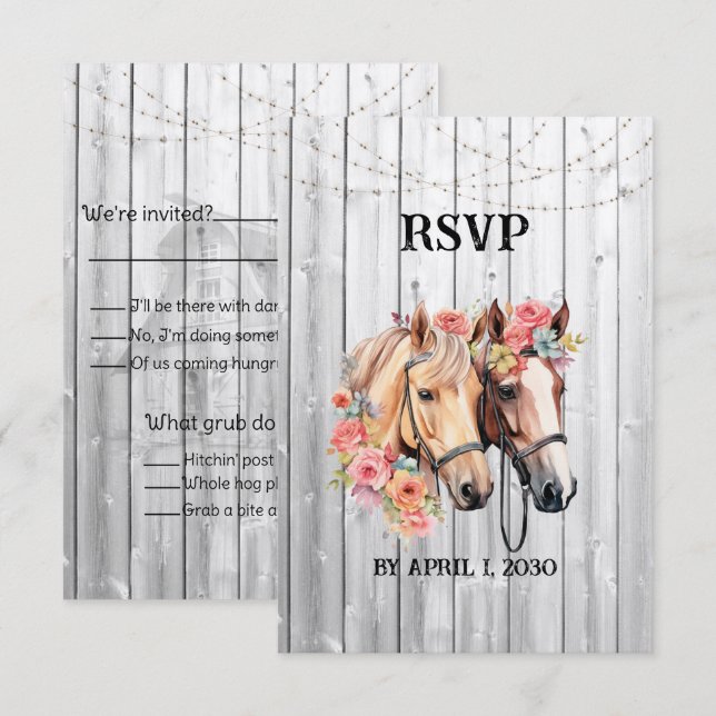 Cartons Réponse Nous sommes en train de devenir des Mariages occid (Devant / Derrière)