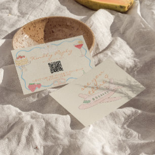 Cartons Réponse Nouvel Art Dessiné Code QR de Destination de Maria