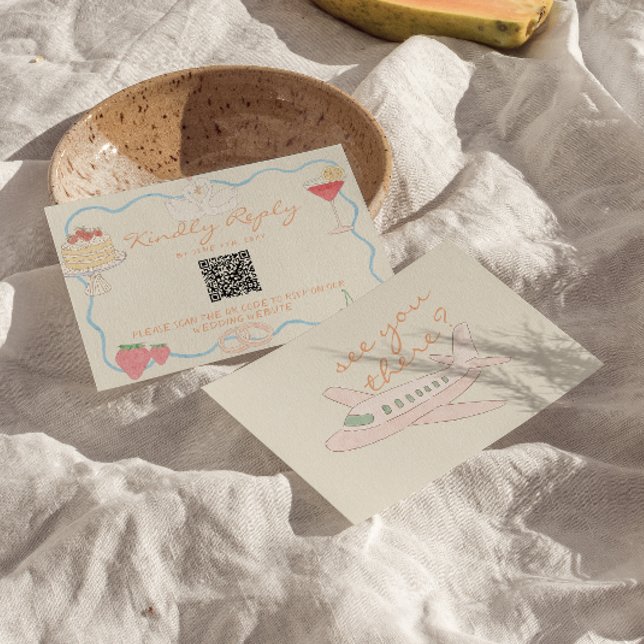 Cartons Réponse Nouvel Art Dessiné Code QR de Destination de Maria (Créateur téléchargé)