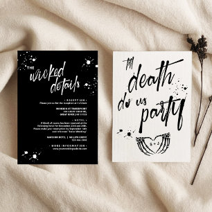 Cartons Réponse Nuit d'Halloween de la Mariage vivante