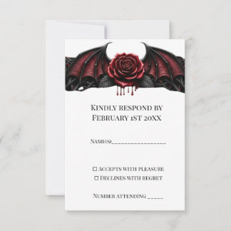 Cartons Réponse Nuit Éternelle Mariage Gothique Vampire Romance So