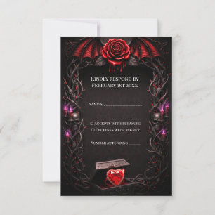 Cartons Réponse Nuit Éternelle Mariage Gothique Vampire Romance So