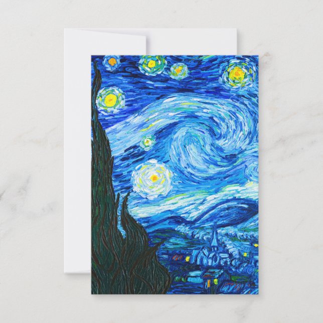 Cartons Réponse Nuit Van Gogh Starry (Devant)