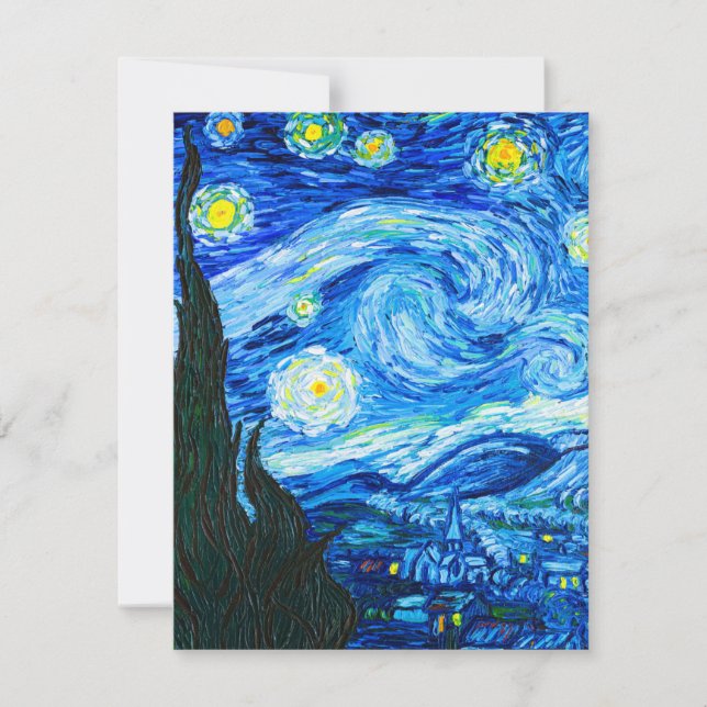 Cartons Réponse Nuit Van Gogh Starry (Devant)