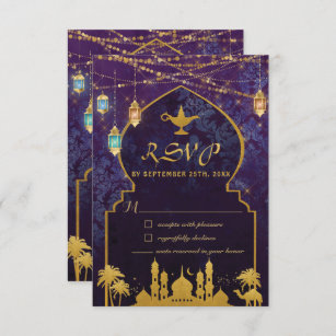 Cartons Réponse Nuits arabes exotiques Lanternes marocaines