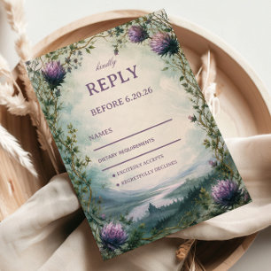Cartons Réponse Œuvre d'art celtique des hautes terres enchantées