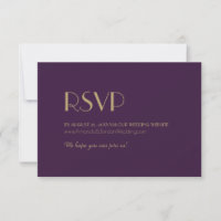 Or Type Deco | Site Web de Mariage Violet Foncé