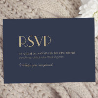 Or Typographique Deco | Site Web de Mariage Bleu M