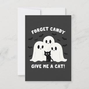 Cartons Réponse Oubliez Le Bonbon Donne-Moi Un Chat Halloween Éffr