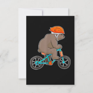 Cartons Réponse ours sur vélo vélo vélo ours vélo