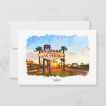 Panneau Mariage Watercolor Las Vegas