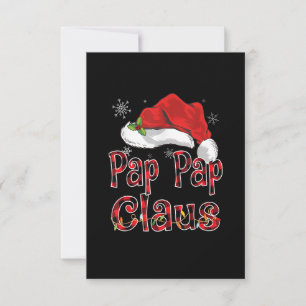 Cartons Réponse Pap Pap Claus Chemise Feux de Noël Pyjama