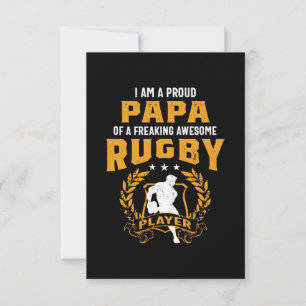 Cartons Réponse Papa d'un incroyable joueur de rugby
