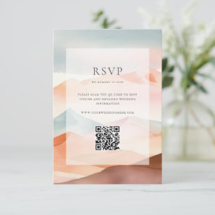 Cartons Réponse Pastel Boho Desert Détails sur le Mariage
