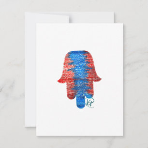 Cartons Réponse Pastel Patriotic Hamsa Art