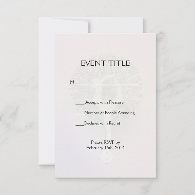 Cartons Réponse Pastel Pink Rainbow Yoga Tree (Devant)