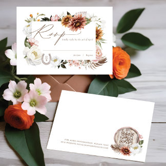 Cartons Réponse Pays Ouest Aquarelle Bohème Floral Frame