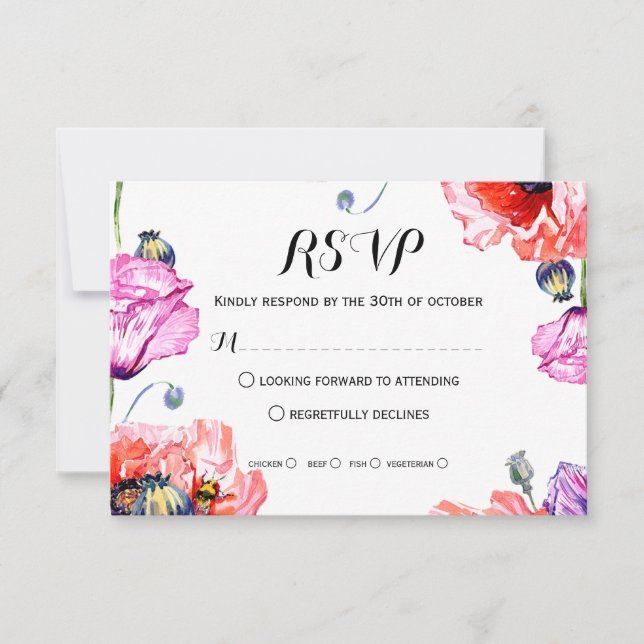 Cartons Réponse Pépites Rsvp. (Devant)