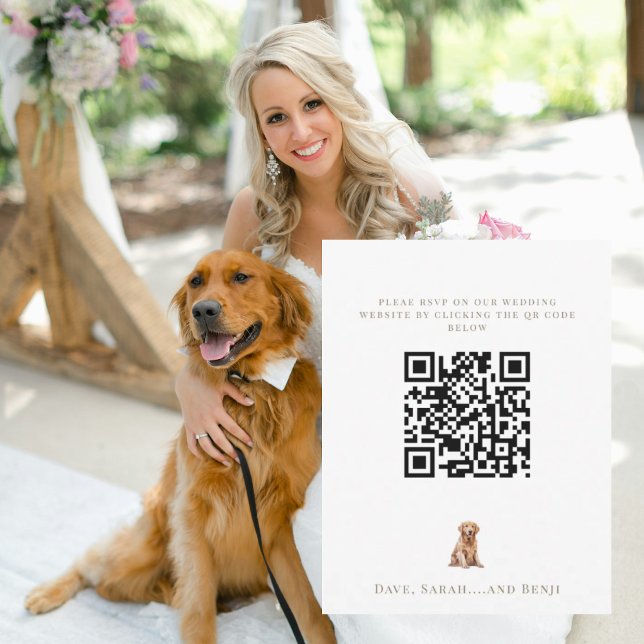 Cartons Réponse Personalized Pet Image Wedding (Créateur téléchargé)