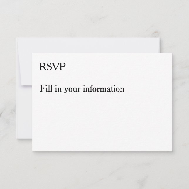 Cartons Réponse Personnaliser Ajouter un nom Photo ou oeuvre d'art (Dos)