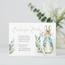 Peter Rabbit Livres Pour Baby Book Card