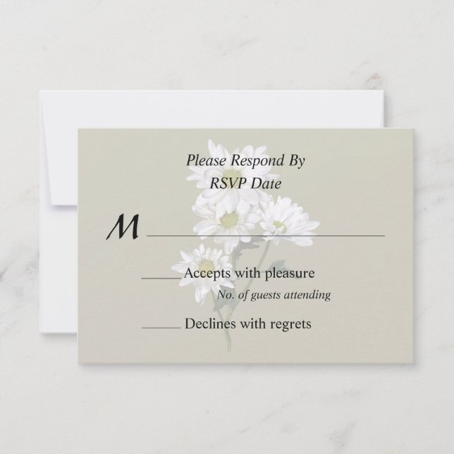 Cartons Réponse Petite marguerite levrette (Devant)