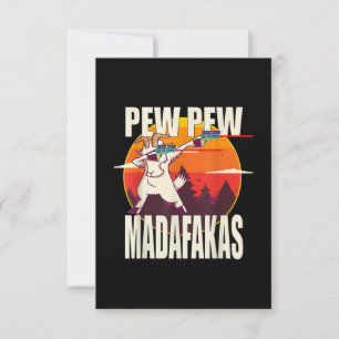 Cartons Réponse Pew Pew Madafakas
