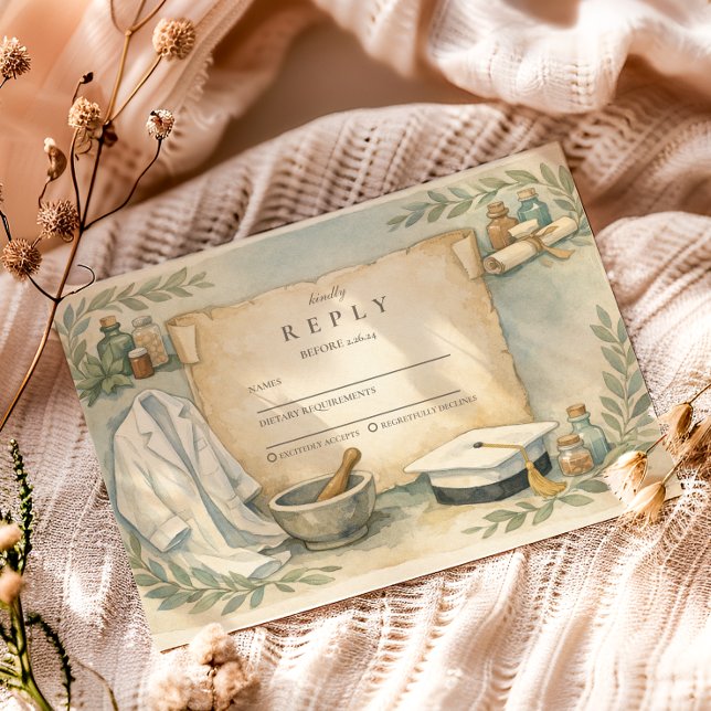 Cartons Réponse Pharmacist Graduation Celebration (Créateur téléchargé)