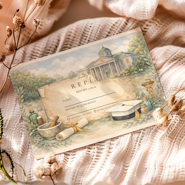 Cartons Réponse Pharmacy School Graduation Celebration (Créateur téléchargé)