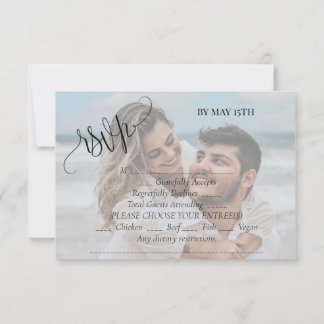 Cartons Réponse Photo de mariage